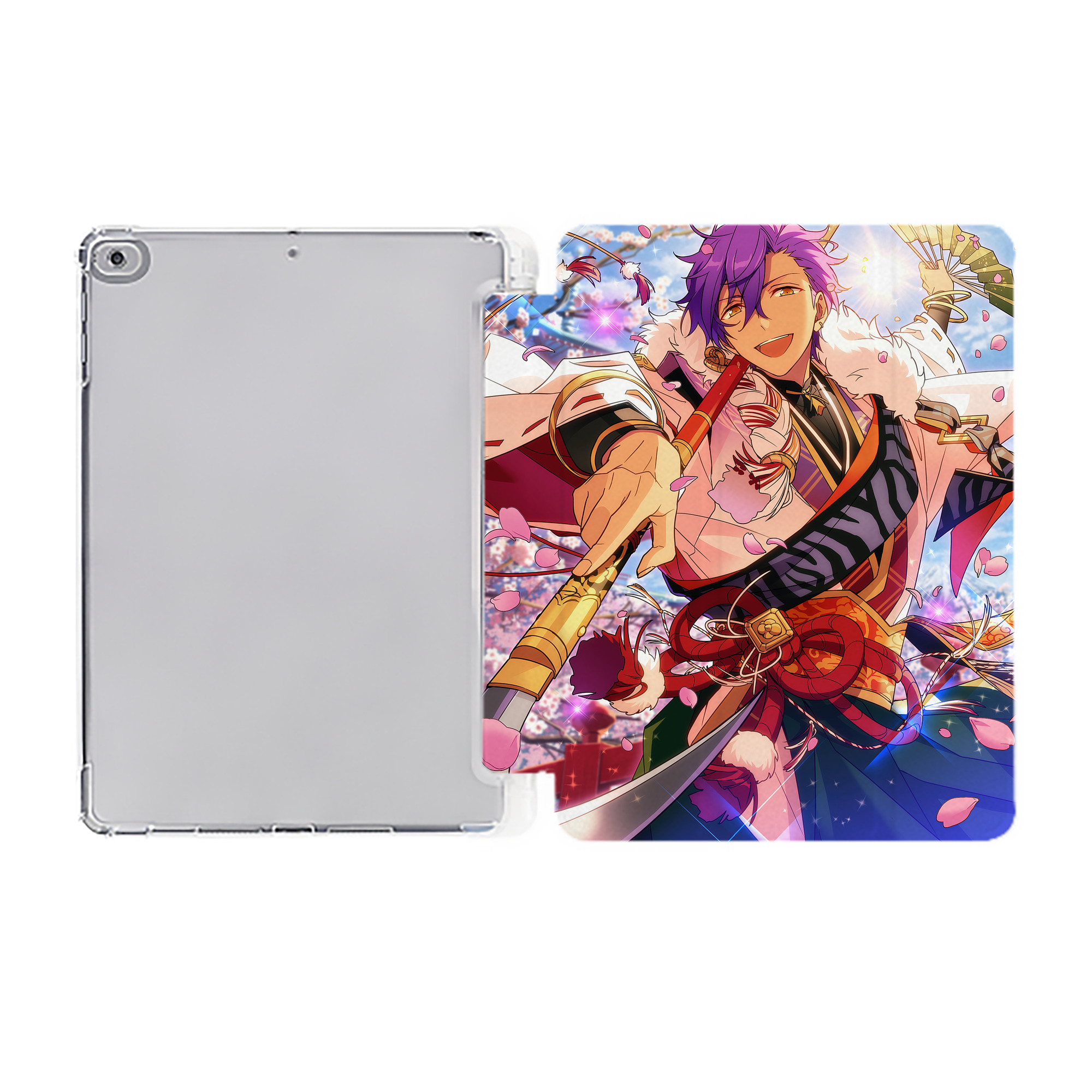 （画像用） あんさんぶるスターズ! Ensemble Stars IPad ケース ペン収納付き 三つ折りスタンド PUレザー×シリコン 対応機種9.5/10.5/10.9インチ